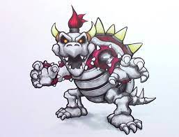 This will be the basic shape for bowser's head. How To Draw Mario Characters Bowser Novocom Top
