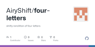 Check spelling or type a new query. Four Letters Wordlist Txt At Master Airyshift Four Letters Github