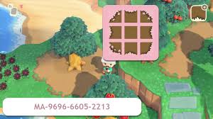 I Recolored The Path To Match The Default Dirt Path Allowing You To Plant Trees Or Rocks In Hidden D In 2020 Animal Crossing Qr Animal Crossing New Animal Crossing