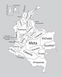Contorno En Blanco Editable Del Mapa Del Vector De Colombia Divisiones Administrativas De Silueta Editable Del Mapa De Colombia Stock De Ilustracion Ilustracion De Administrativas Vector 114588888