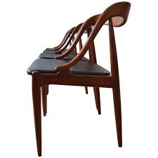 Danish Johannes Andersen Teak Dining Chairs 1960s For Sale Teak Dining Chairs Antique Dining Room Chairs Dining Chairs