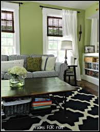 Love The Bright Green Walls With Navy Accents Green Walls Living Room Living Room Green Living Room Update