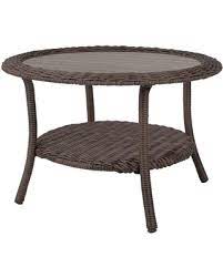 Shop for wicker coffee table outdoor online at target. Get This Deal On Hampton Bay Cambridge Brown Round Wicker Outdoor Coffee Table