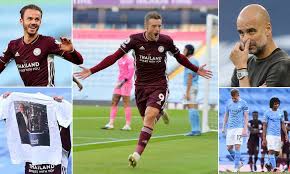 Tickets on sale today, secure your seats now, international tickets 2021 Manchester City 2 5 Leicester Jamie Vardy Scores Hat Trick As Foxes Secure Impressive Win Daily Mail Online