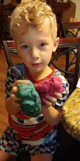 Plant-based play dough with organic ingredients