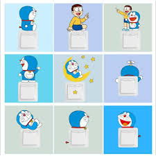Pola Beralih Stiker Kartun Kepribadian Kreatif Lucu Socket Kulkas Kt Doraemon Kamar Anak Anak Stiker Shopee Indonesia