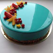 mirror glaze craze fruity cake glass cakes mirror cake