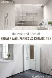 The Pros And Cons Of Shower Wall Panels Vs Ceramic Tile Shower Wall Panels Bathroom Wall Panels Pvc Wall Panels