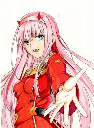 Draw Zero Two Darling In The Franxx Anime Drawing Tutorial Darling In The Franxx Anime Drawing Styles Anime