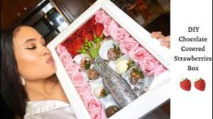 Hellotoday i would like to show you my idea for a plantation box. Diy Chocolate Covered Strawberries Box Valentine S Day Diy Idea 2020 Simple Diy Tutorial Youtube