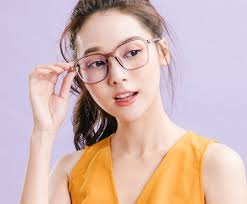 Vienna's clean trickle│Perspective ice crystal purple TR90 geometric frame  UV400 blue light filter glasses