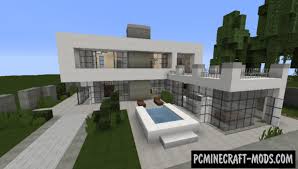How to build a small modern house tutorial (#13)in this minecraft build tutorial i show you how to make a small modern house which features an awe. Modern House Map For Minecraft 1 17 1 1 16 5 Pc Java Mods