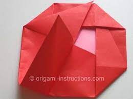 Origami Camellia Step 11 Origami Origami Instructions Origami Flowers