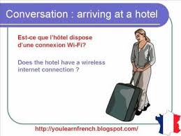 French Lesson 62 Checking Into Hotel Arriving At Hotel Dialogue Conversation English Subtitles French Lessons French Conversation French Language Lessons