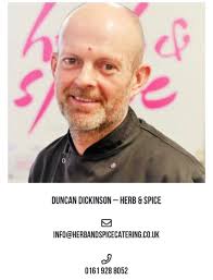 catering by Duncan Dickinson (@DuncD2023)