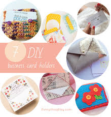 This would also make a great gift card holder! 7 Diy Business Card Holders Everythingetsy Com