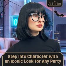 ALLAURA Incredible Edna Mode Wig and Glasses