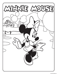 Keep a cat and pumpkin company on a magical night. Minnie Mouse Coloring Pages Printable