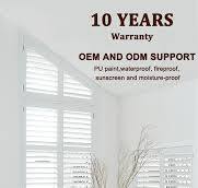 Factory OEM and ODM Customized Size and Colors Timber Wood Plantation  Shutters Wooden Window Shutters Real Wood Shutters