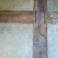 Cement Or Stone Pavers Inlaid Into Wood Beams On The Floor Inside Or Outdoor Entertaining Areas Flooring Wood Floors Wood Beams
