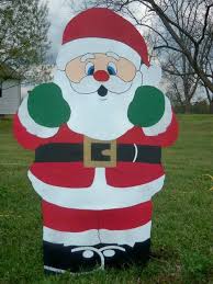 Santa Yard Art Decoration Wood Christmas Yard Art Decoration Outdoor Christmas Yard Art Wooden Christmas Decorations Outdoor Christmas Diy