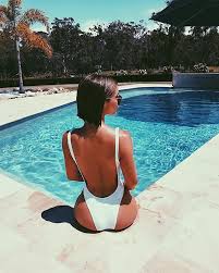 Pin By Kik Pimchanok On Wanderlust Pool Photography Bikini Poses Photoshoot