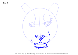 Then mark off each half of the horizontal line in thirds. Step By Step Face Step By Step Tiger Drawing Easy Novocom Top