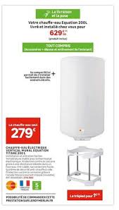 Equipe de serie de 2 moteurs. Les Offres Chauffe Eau Dans Les Catalogues
