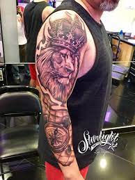 Olio Sleeve Tattoo By Emiliano From Starlight Tattoo Mandalay Bay Lv 20170731 Starlight Tattoo Sleeve Tattoos Tattoos