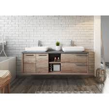 It will not only help your bathroom look bigger visually, but. Hykkon Phillip 1500mm Wall Hung Double Vanity Unit Reviews Wayfair Co Uk