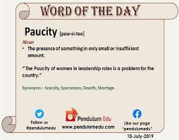 Paucity Women In Leadership Word Of The Day Leadership Roles