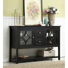 Kerfoot Buffet Table In 2020 Wood Console Table Buffet Cabinet Black Buffet