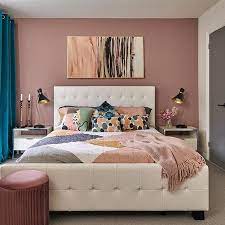 Farrow & ball's pink ground, a pale, dusty pink, is the perfect backdrop for other, bolder hues. Favourite Bedrooms