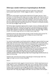 4 juklak penilaian potensi kepemimpinan calon kepala sekolah madrasah. Doc 3 Contoh Studi Kasus Kepemimpinan Solichan Abdullah Academia Edu