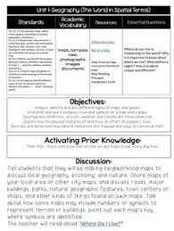3rd Grade Geography Lesson Plans This Unit Covers The Social Studies Strand Of Geography Geography Lesson Plans Geography Lessons Social Studies Lesson Plans