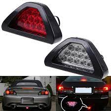 Baja 297813 universal lp4 pro driving/combo led lights amber lens pair. Universal Brake Signal Lamp F1 Style Triangle Sporty 12led Rear Fog Light Tail Third Brake Lamp Drl For Jdm Bba Aliexpress