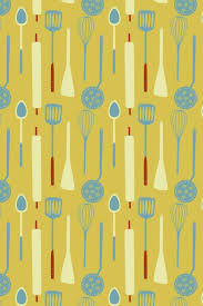 yellow vintage kitchen cooking