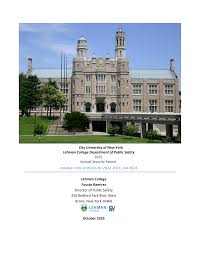 City University of New York Lehman College Department of Public Safety 2025  Annual Security Report Includes crime statistics for