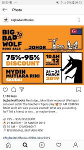 Big bad wolf books (the big bad wolf book sale or bbw books) is a malaysian book fair frequently held in malaysia, indonesia, myanmar, pakistan, the philippines, sri lanka, taiwan, thailand and the united arab emirates. Big Bad Wolf 2019 Norulhuda Ismail