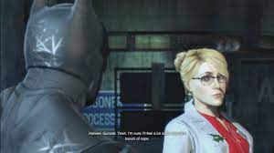 Batman Arkham Origins - Batman Meets Harley Quinn (Harley Quinzel) - YouTube