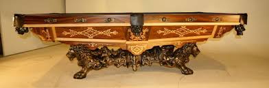 Golden West Inlaid Victorian Pool Table Rosewood With Maple Inlays Reproduction Of A Bbc Monarch Table Made In The 1870 Billiard Tables Pool Table Table