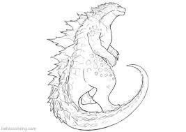 The big lion, king of beasts. Shin Godzilla Coloring Pages Coloring Home