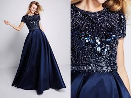 New Pronovias A Glamorous Princess Evening Dress With Fully Embellished Bodice And Mikado Princess Evening Dress Backless Dress Formal Blue Cocktail Dress