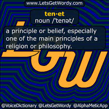 Tenet 09 03 2018 Gfx Definition Of The Day Nouns Christian Christmas Definitions