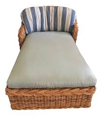 The chaise can be fully reclined and stacks easily for storage. Vintage Wicker Chaise Lounge Chairish