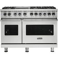 In double oven models, you cannot self clean both ovens at the same time; Viking Self Cleaning Freestanding Double Oven Dual Fuel Convection Range Stainless Steel Vdr5486gss Best Buy