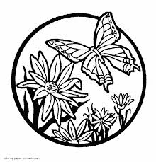 Free coloring pages of butterflies and flowers. Butterfly Free Coloring Pages For Kids Drawing With Crayons
