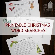 Make free and printable crossword puzzles by using templates that are available online and on your computer. Christmas Word Search Printables As For Me And My Homestead