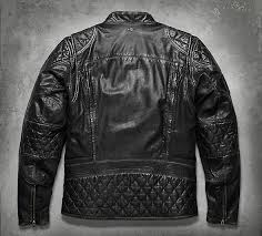 Perforated Panel Leather Jacket