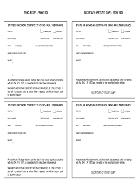 Check spelling or type a new query. Fillable Michigan Auto Proof Of Insurance Fill Online Printable Fillable Blank Pdffiller